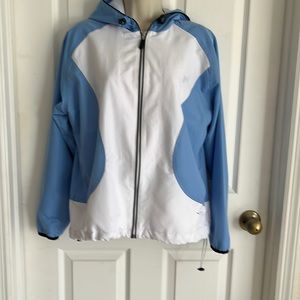 Wilson White and blue jacket with hood